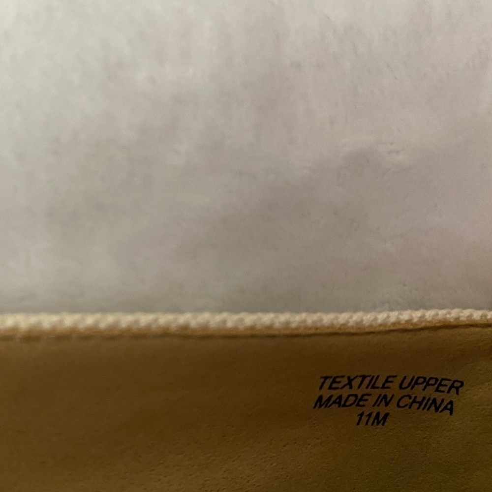 Talbots Izzy Lemon Knotted Canvas Espadrilles Shoes Size 11M - Picture 6 of 6